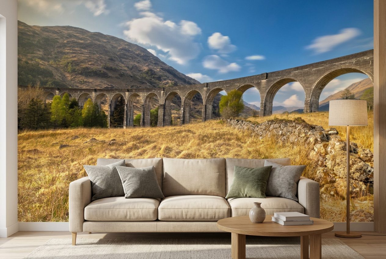 Glenfinnan Viaduct shown in a room