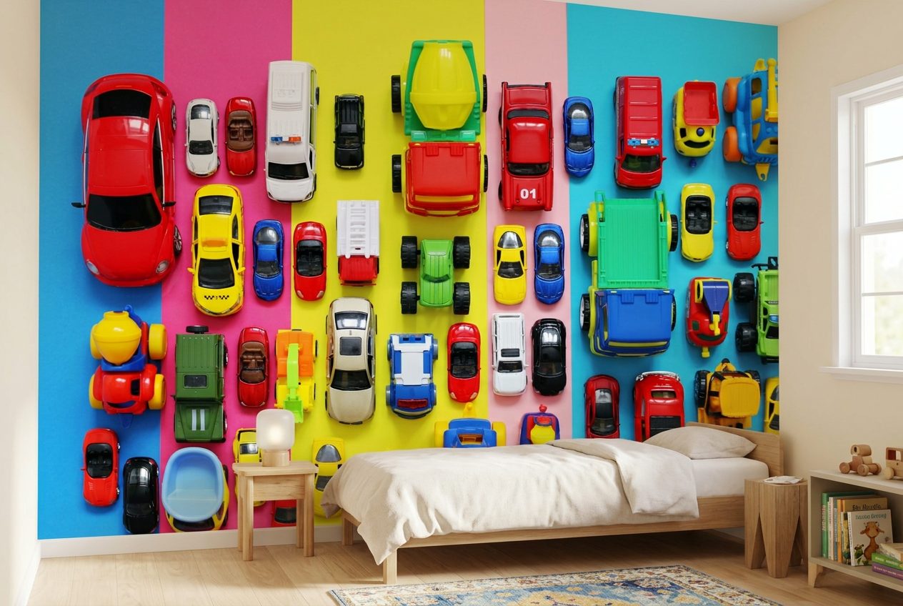 Toy Car Collection shown in a room