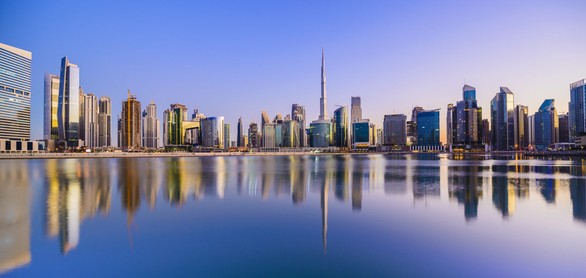 Dubai Skyline Reflection