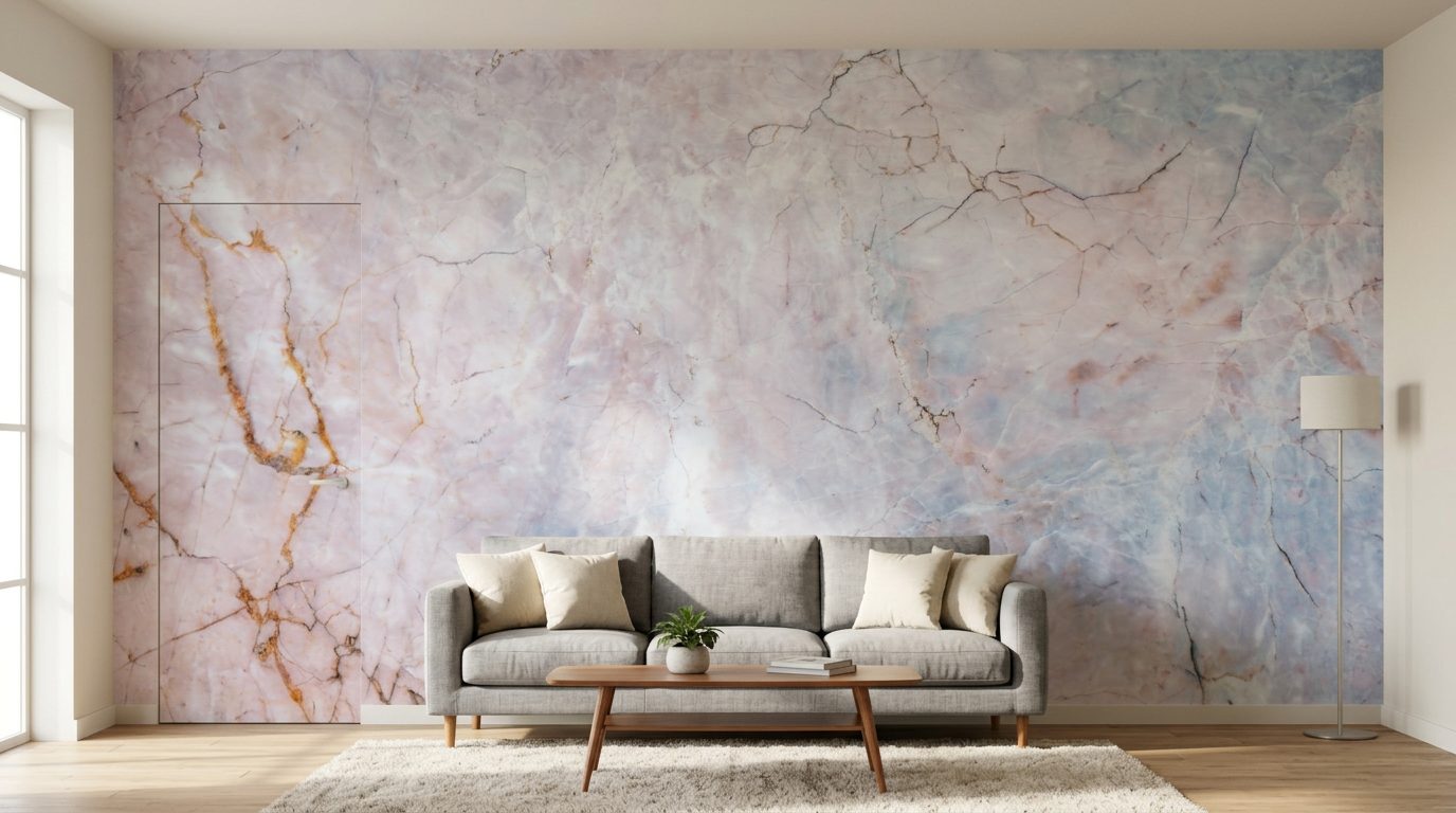 Blush Pink Marble shown in a room