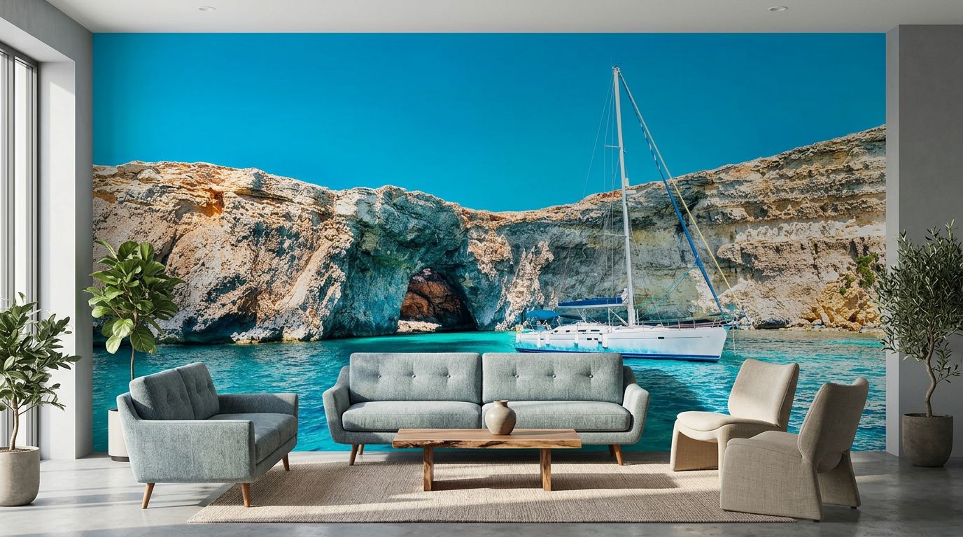 Secluded Cove Sailboat — room mockup 2