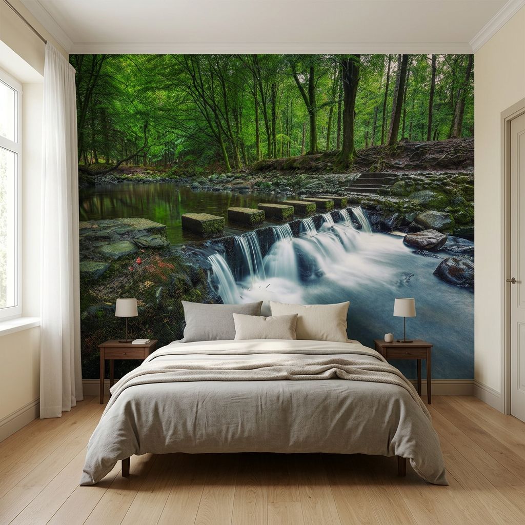 Tollymore Forest Park Waterfall — room mockup 2