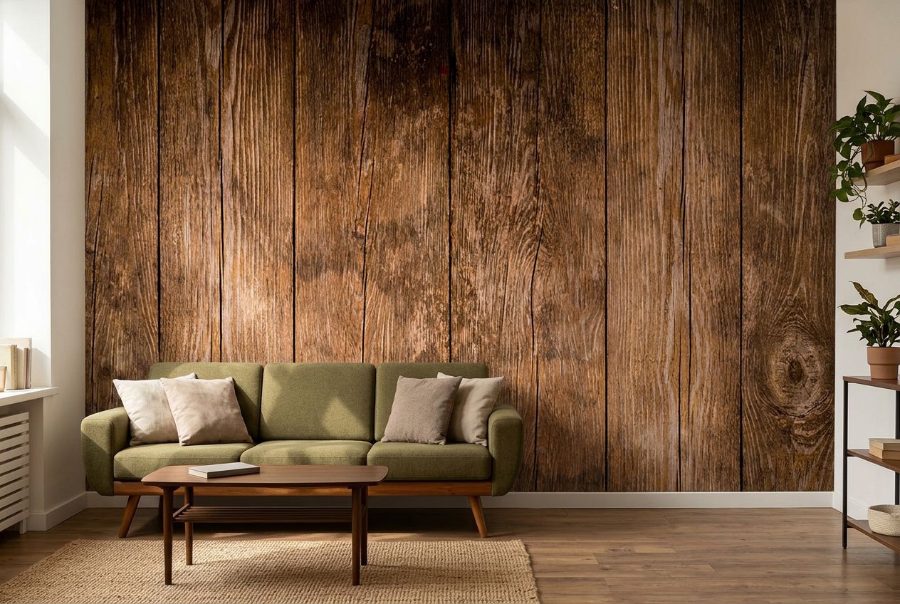 Rich Brown Wooden Plank