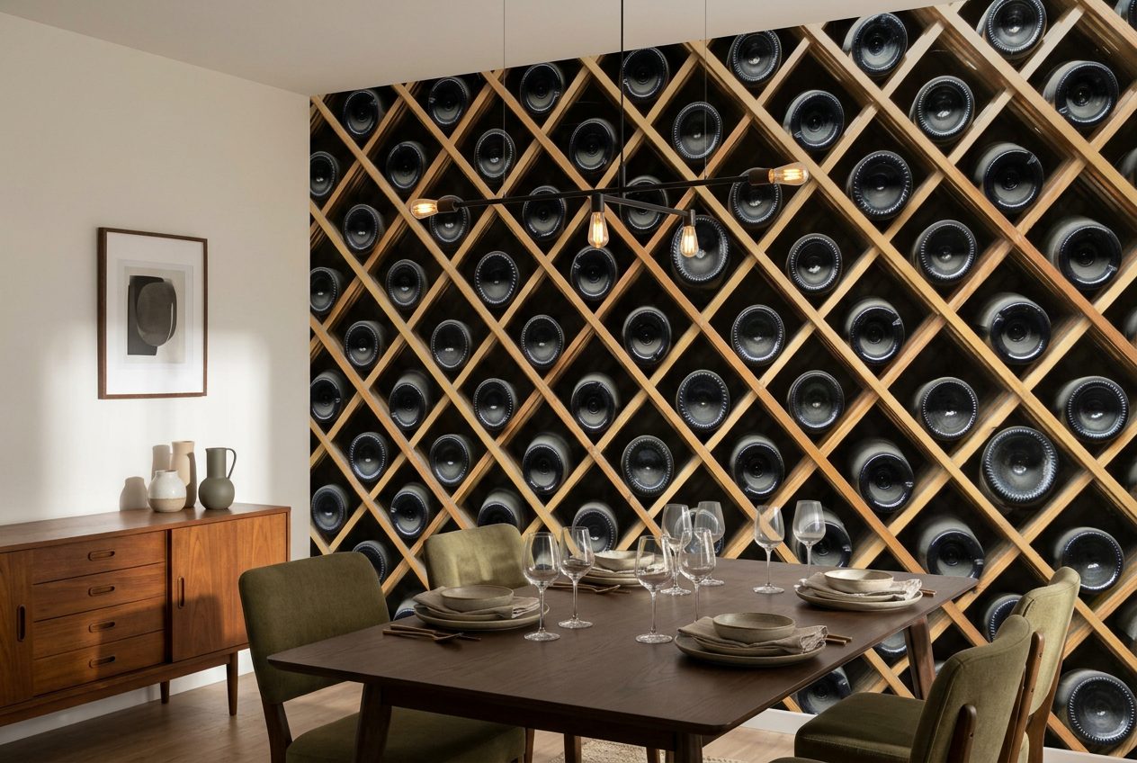 Wine Cellar Wall shown in a room