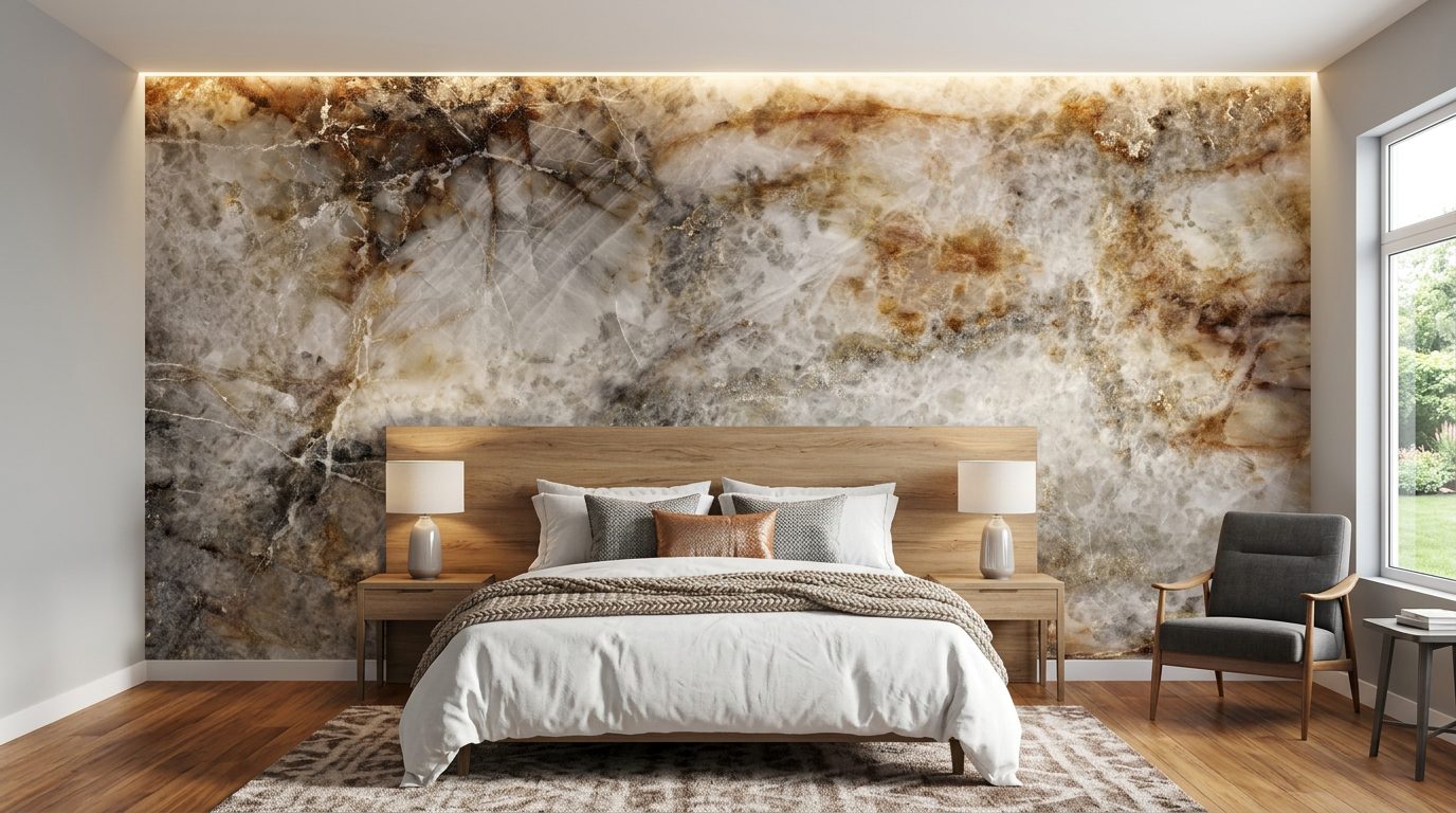 Amber Quartzite shown in a room