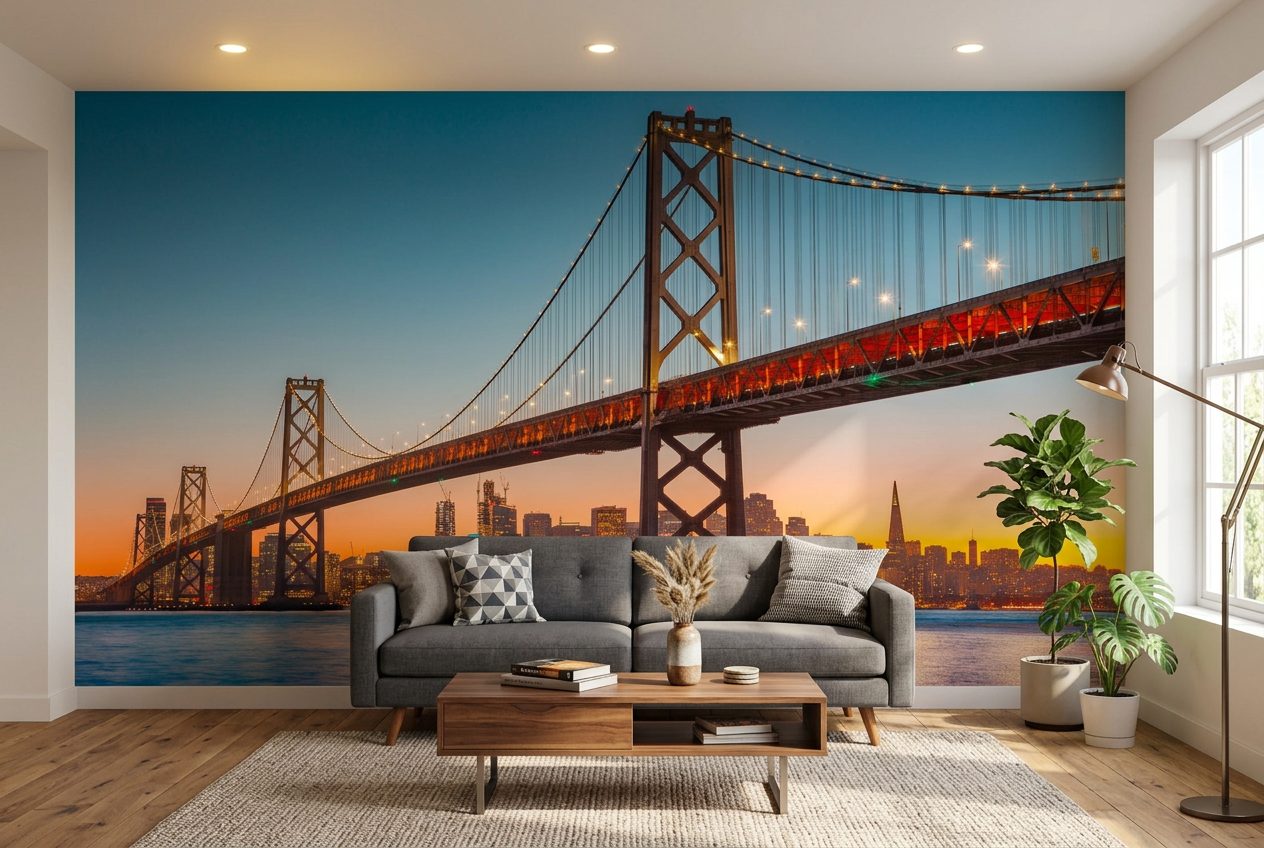 San Francisco Bay Bridge Sunset