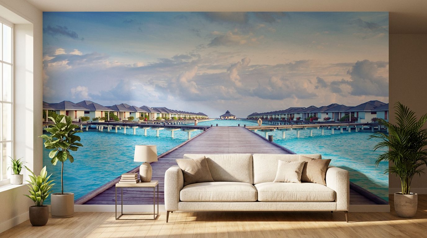 Maldivian Walkway — room mockup 2