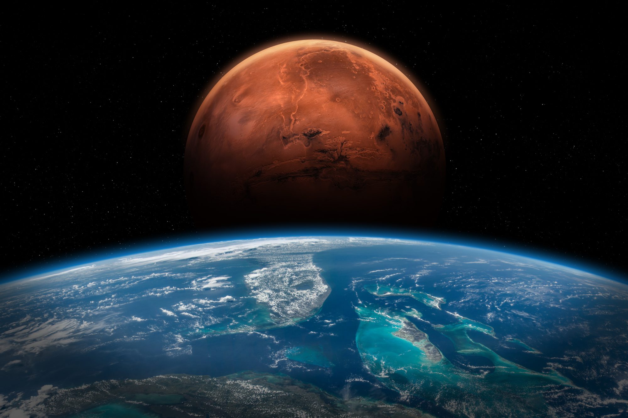 Mars Over Earth