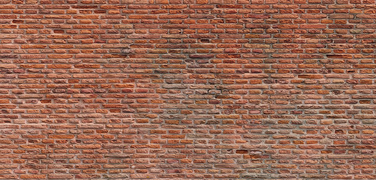 Retro Aged Brick Wall