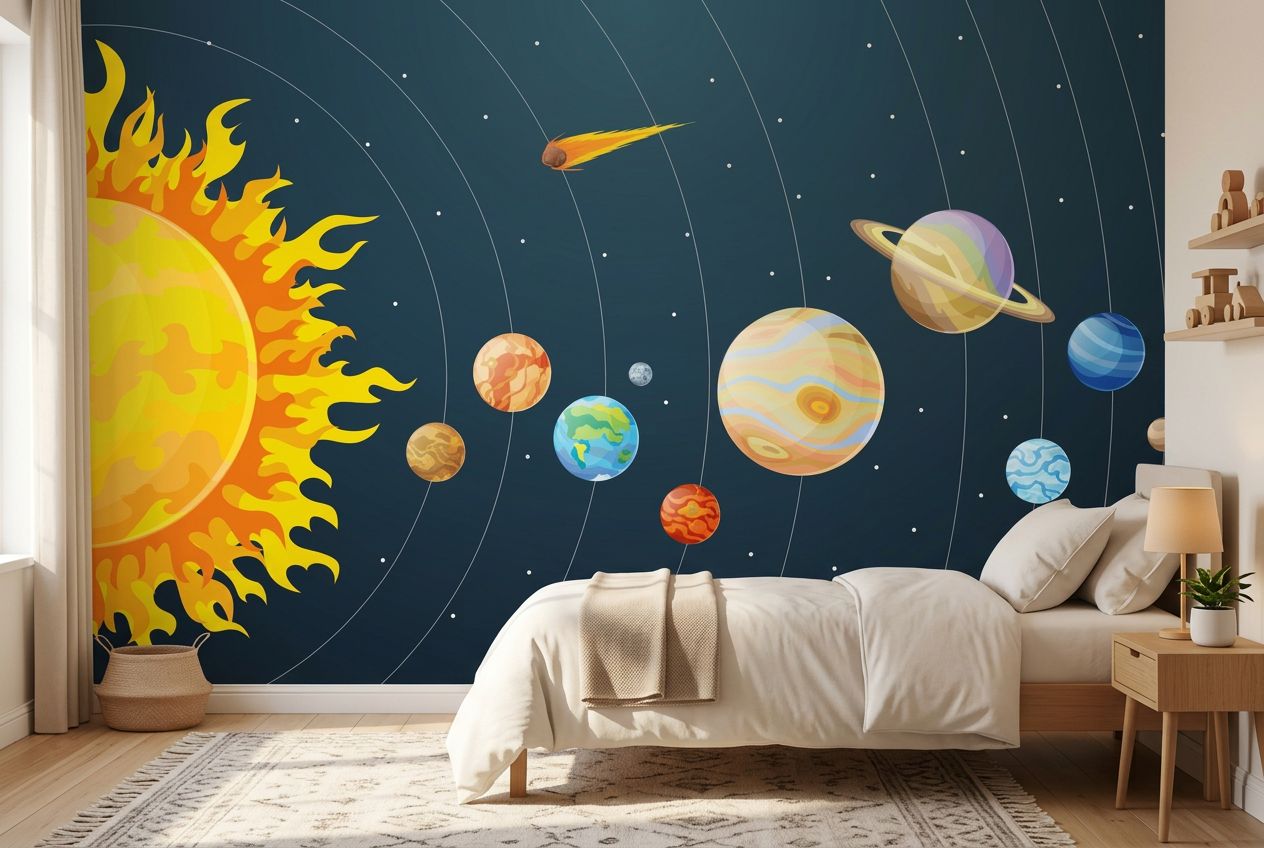 Solar System Illustration — room mockup 1