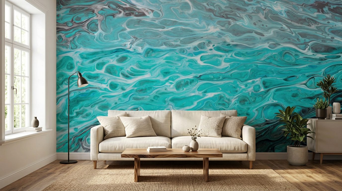 Turquoise Fluid Acrylic
