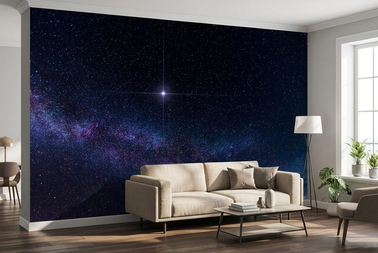 Star over the Milky Way