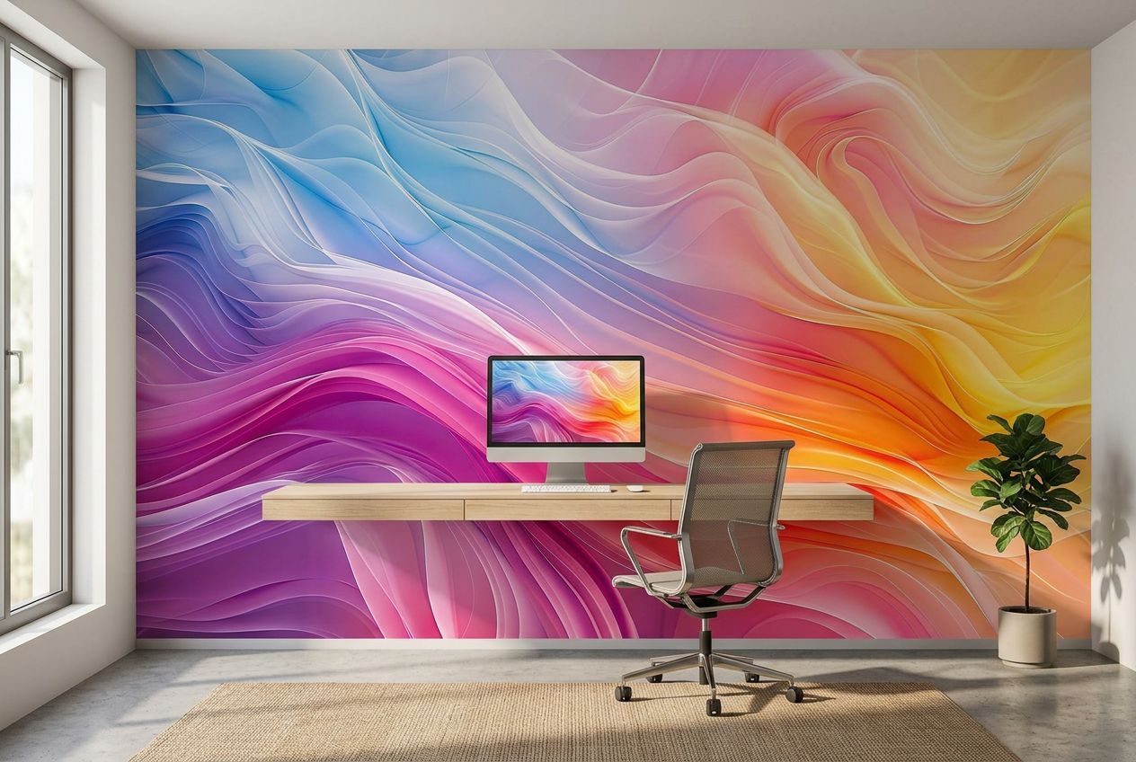 Fluid Abstract — room mockup 3