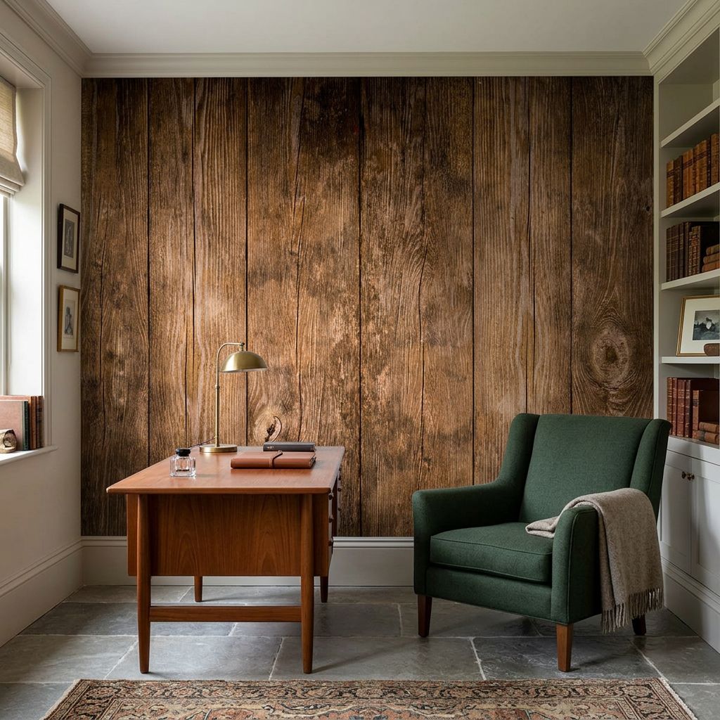 Rich Brown Wooden Plank — room mockup 2