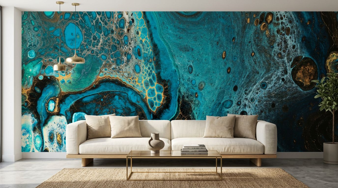 Abstract Marbleized Effect