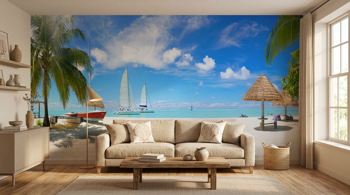 Pristine tropical beach