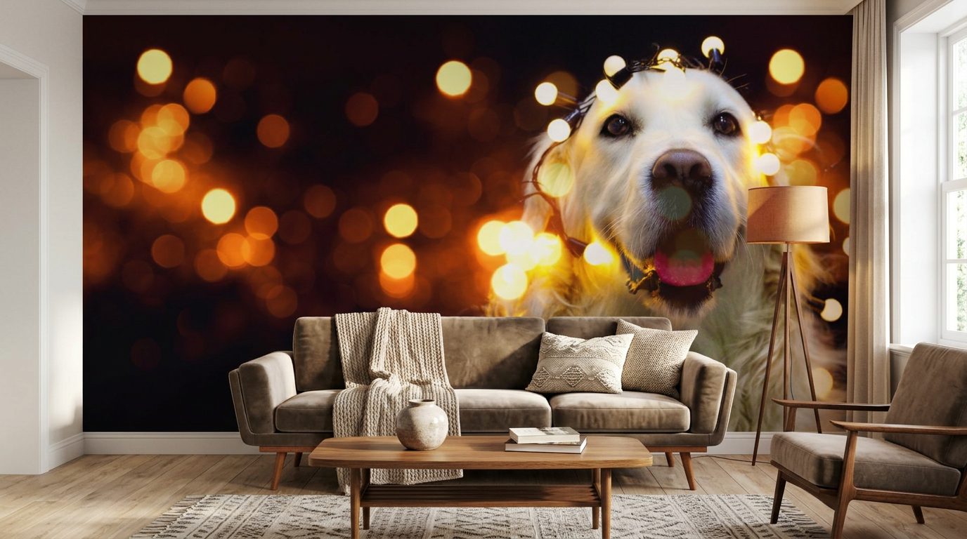 Festive Golden Retriever