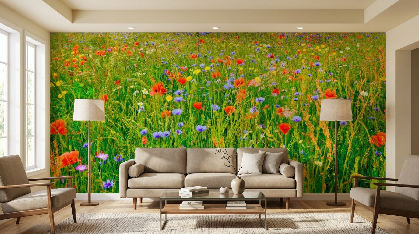 Wildflower Meadow shown in a room