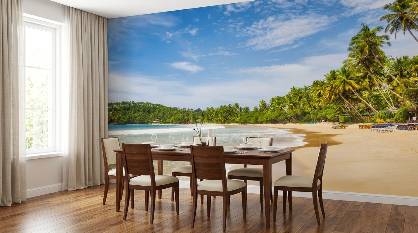 Warm Coastal View — room mockup 3