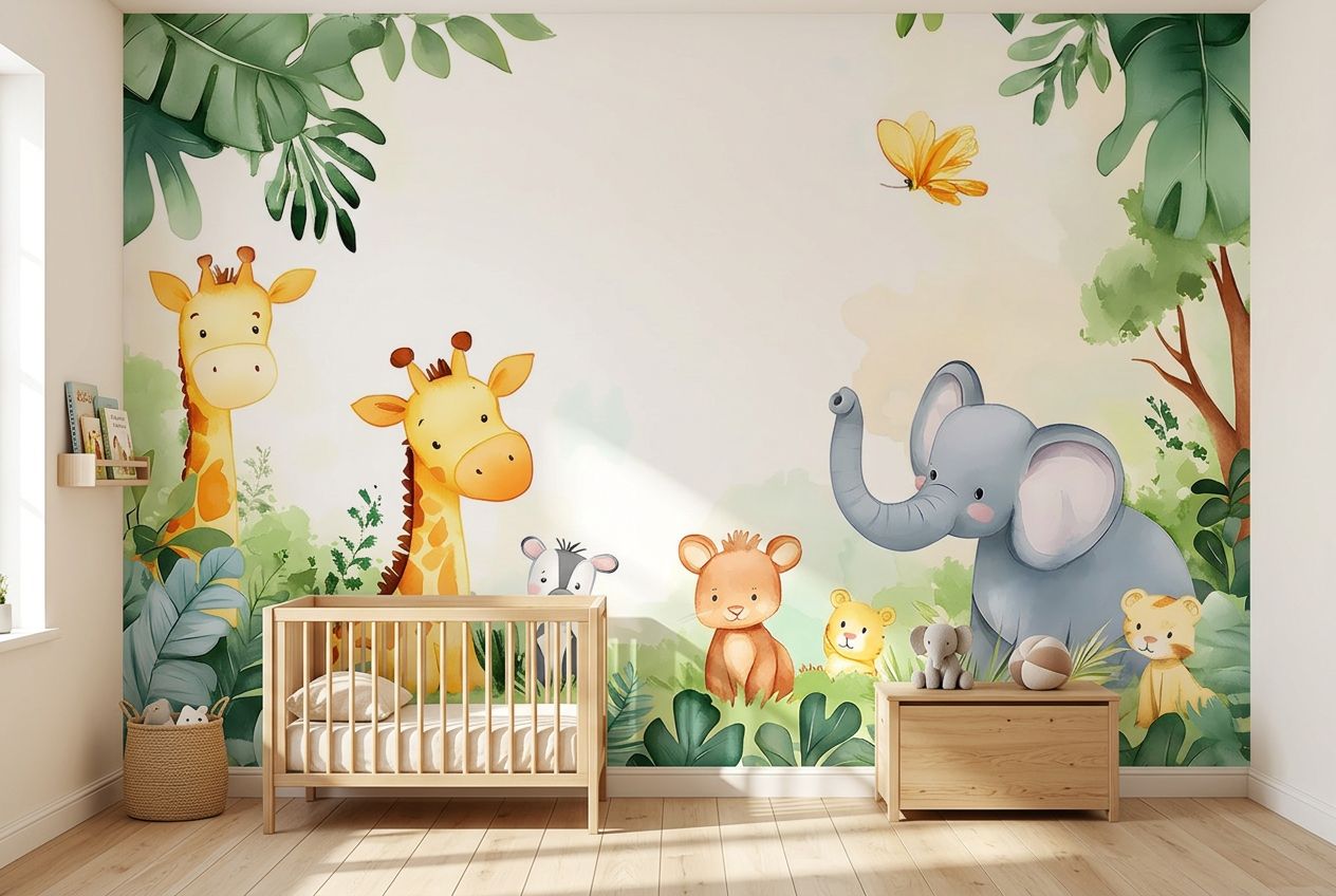 Baby Animal Safari Zoo — room mockup 1