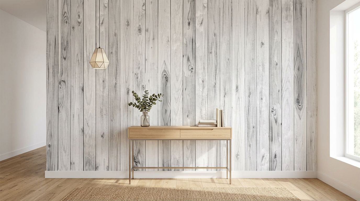 Whitewashed Wood Wall — room mockup 3