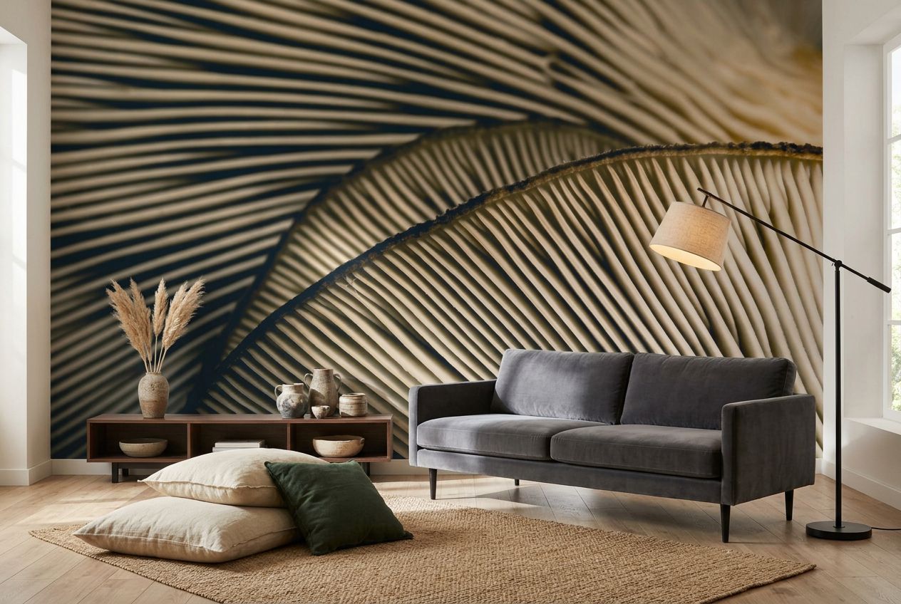 Mushroom Gills shown in a room