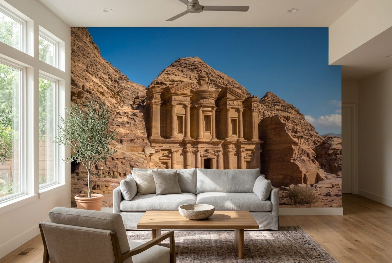 Petra Monastery shown in a room