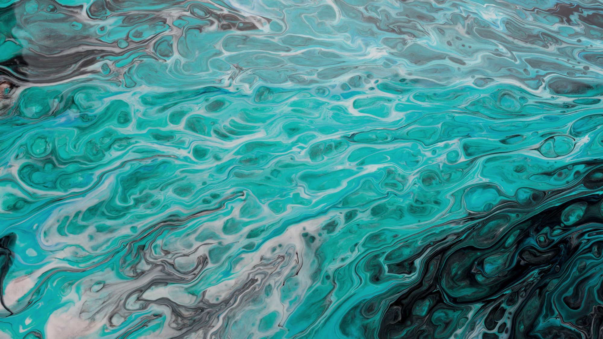 Turquoise Fluid Acrylic