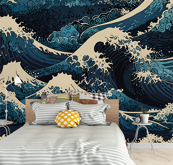 Elevate your space with this Hokusai inspired Decor print. perfect for adding Japanese art and oceanic energy to any room.