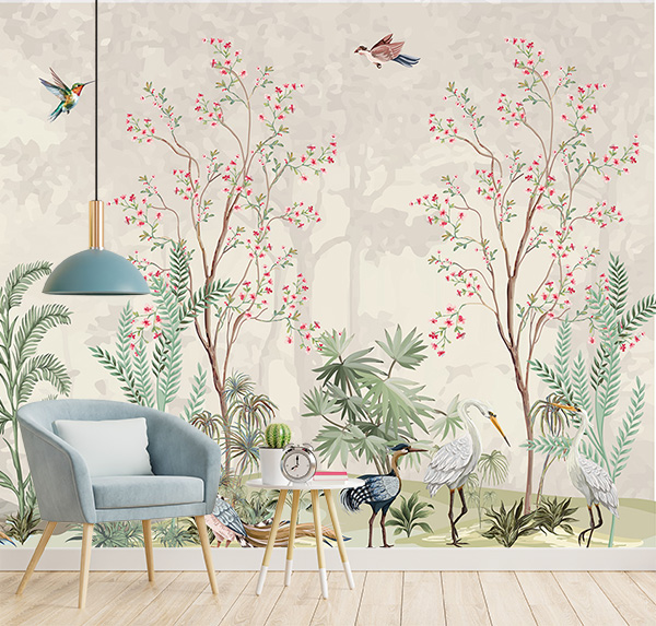 Bring harmony to your space with Flower and bird painting. birds, Perfect for enhancing any home or office, it inspires a sense of peace