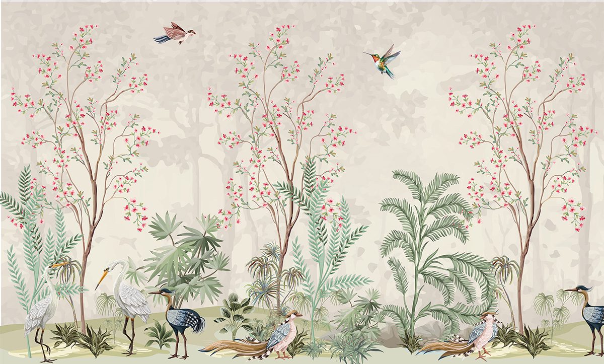Flower and bird painting