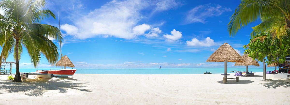 Pristine tropical beach