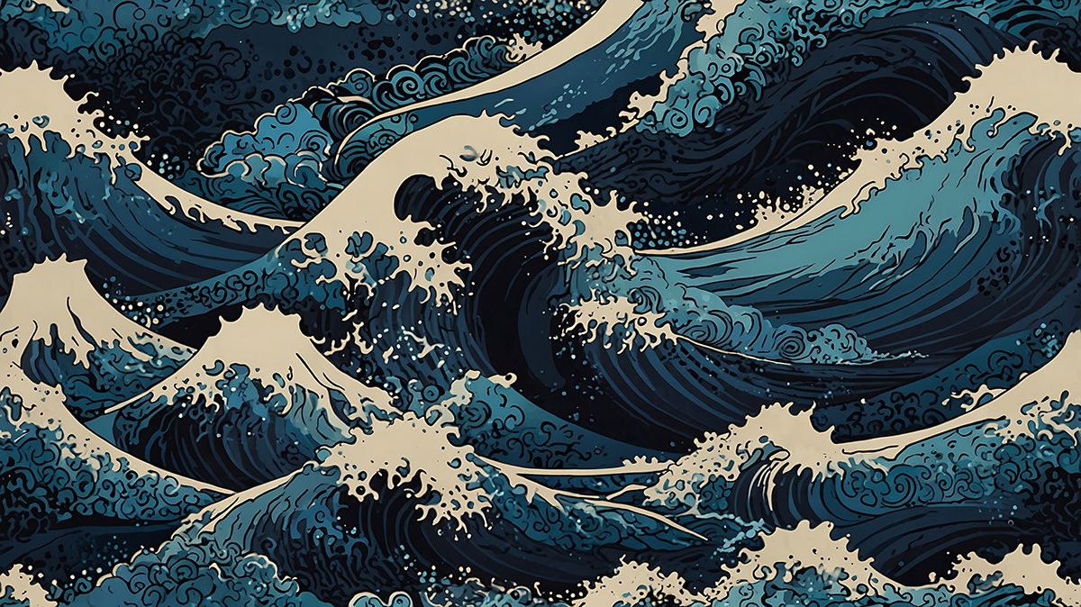 Hokusai inspired Decor