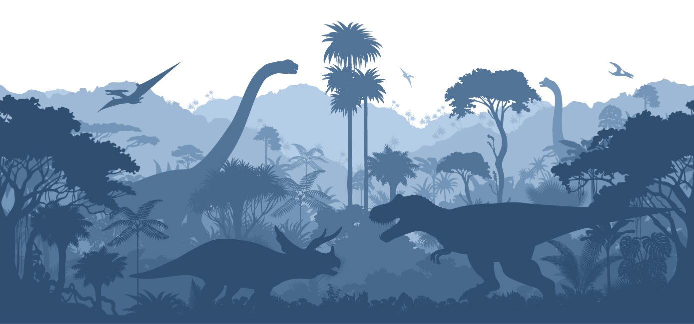 Dinosaur silhouette